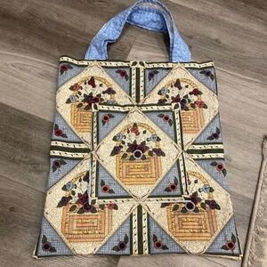 Handmade quilt tote bag L